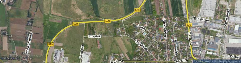 Zdjęcie satelitarne Boczna ul.